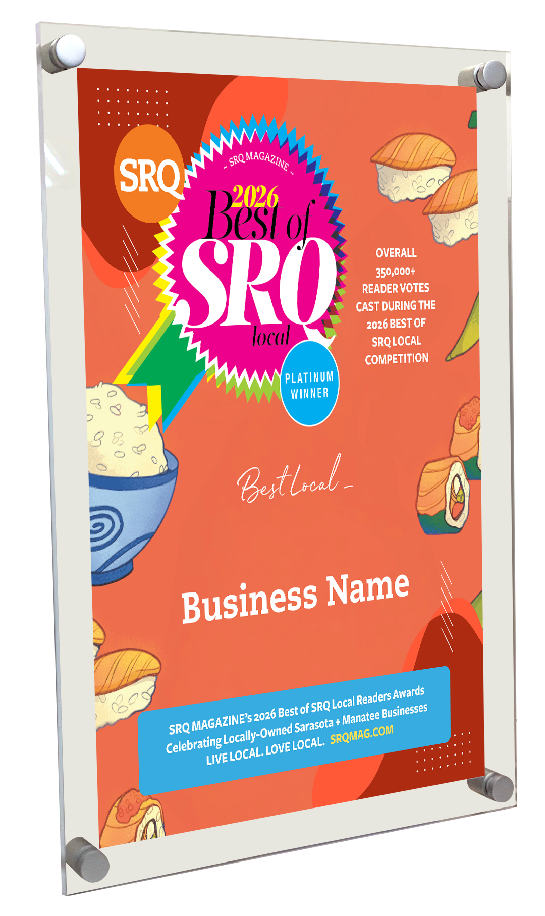 Best of SRQ - Certificate - Acrylic Plaques