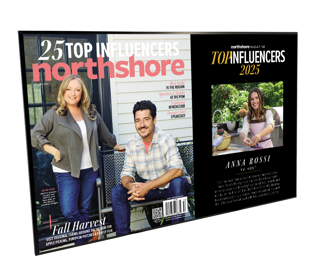 Northshore Magazine - Top Influencers - Modern Wooden Plaque