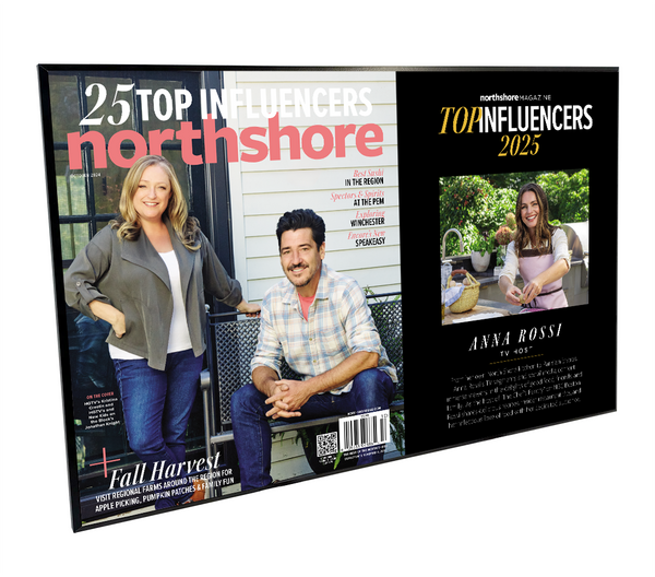 Northshore Magazine - Top Influencers - Modern Wooden Plaque