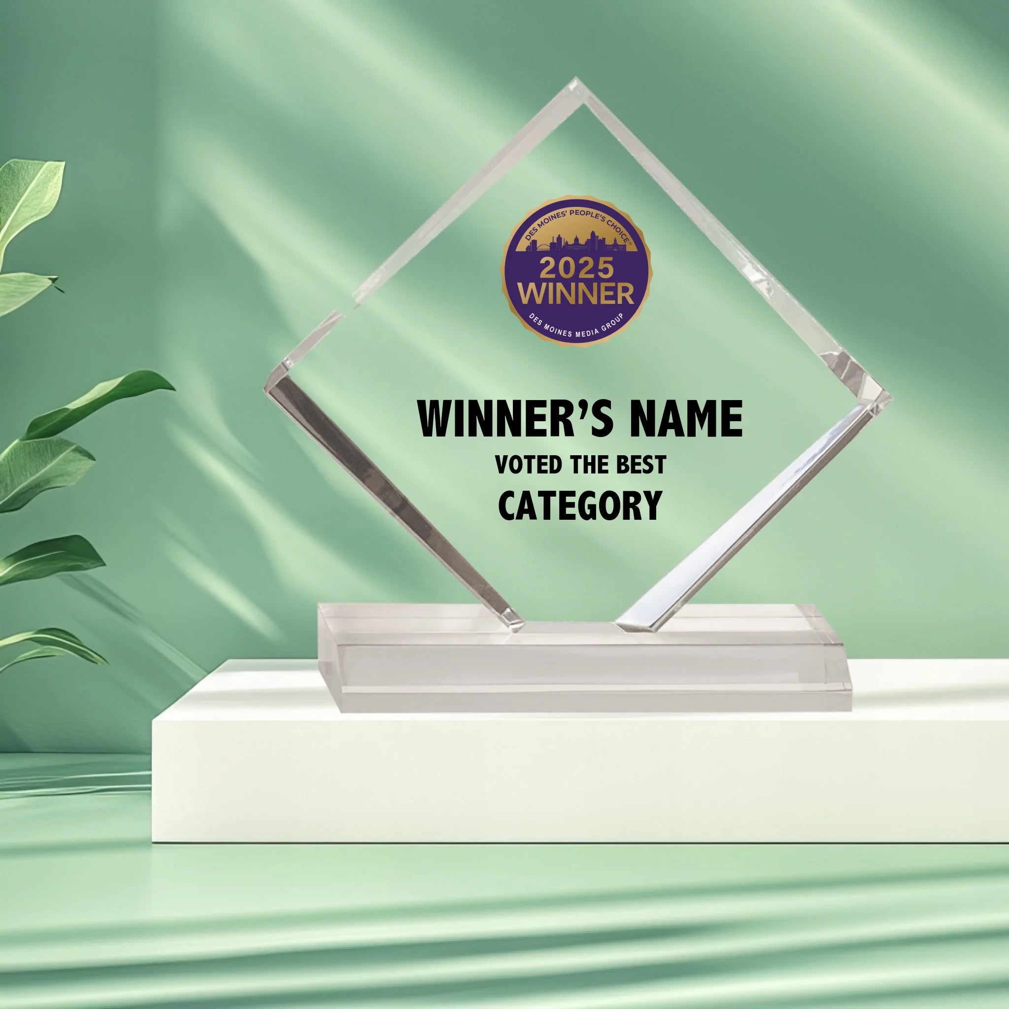 Diamond Acrylic Elite Award_Mockup