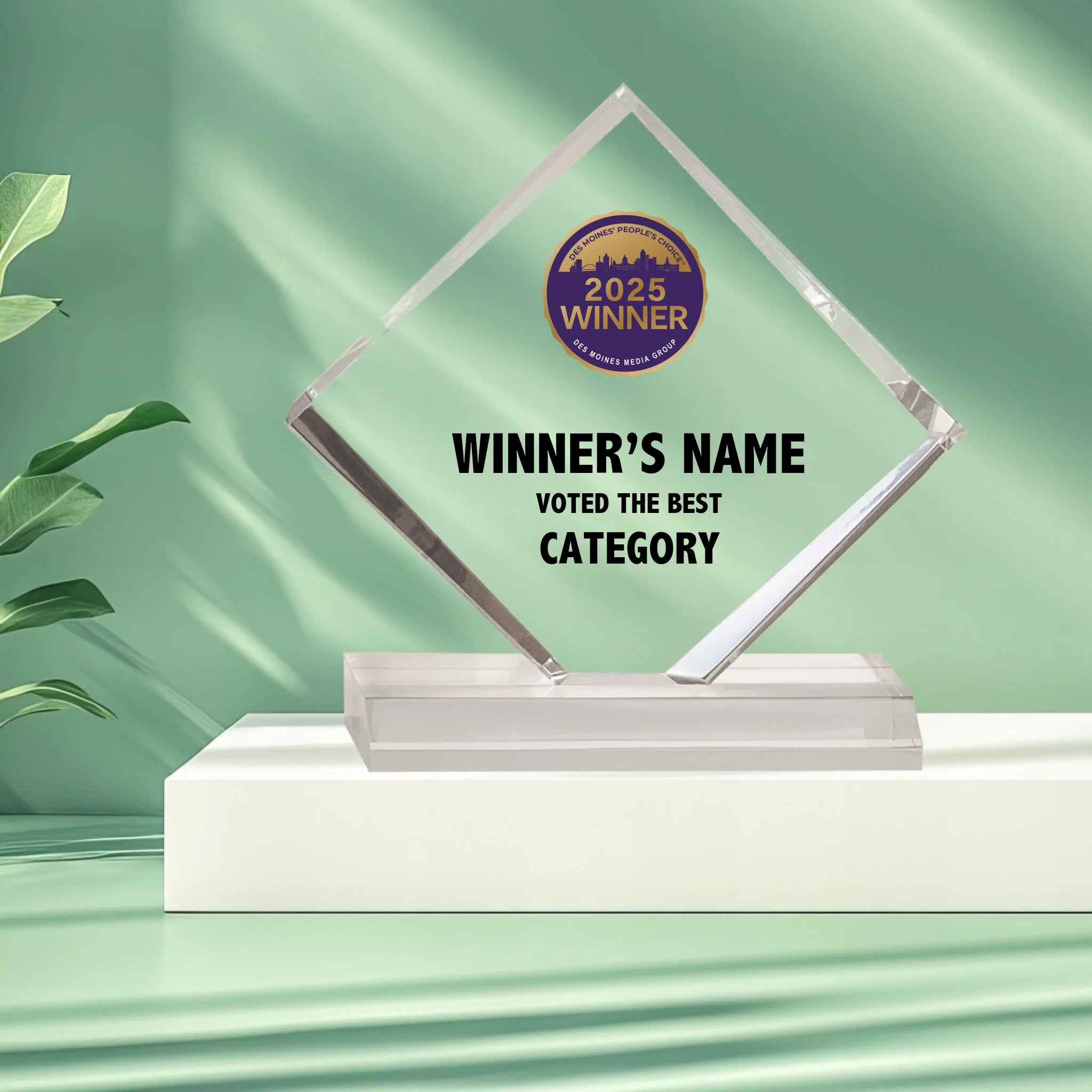 Diamond Acrylic Elite Award_Mockup