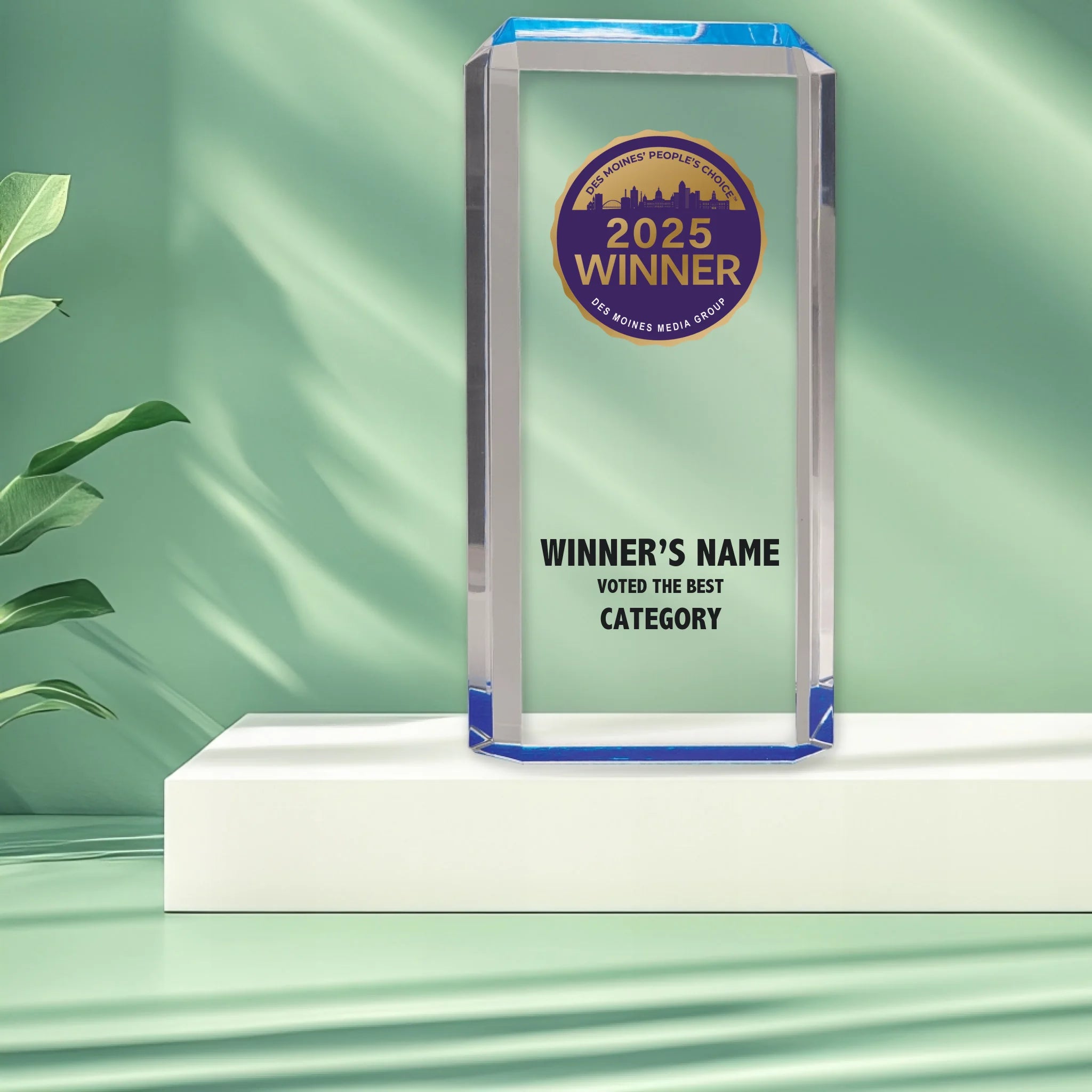 Tower Acrylic Elite Award_95_Mockup_Background_Blue