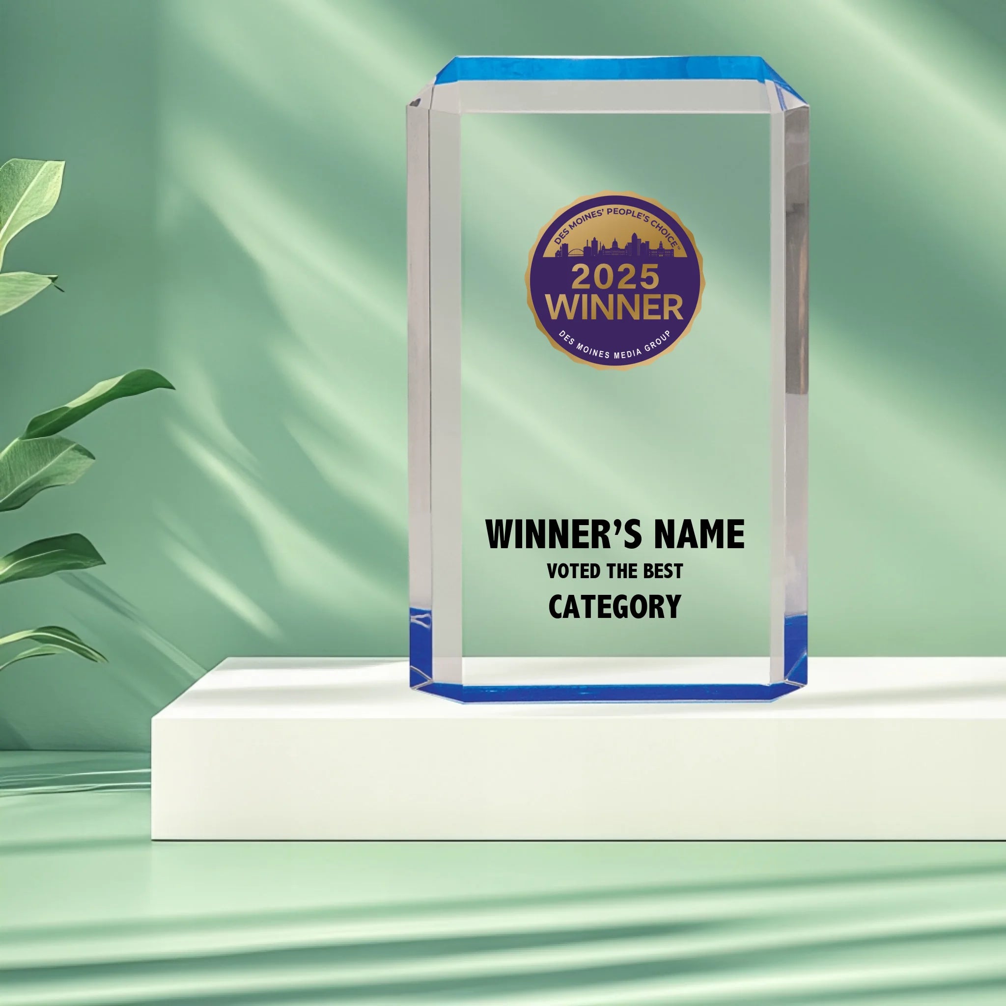 Tower Acrylic Elite Award_75_Mockup_Background_Blue