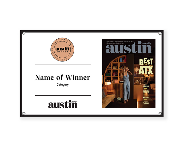 Austin Monthly "Best of ATX" Award Banner