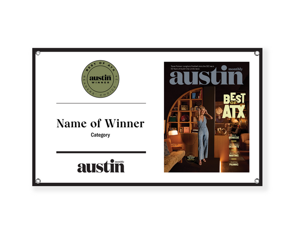 Austin Monthly "Best of ATX" Award Banner