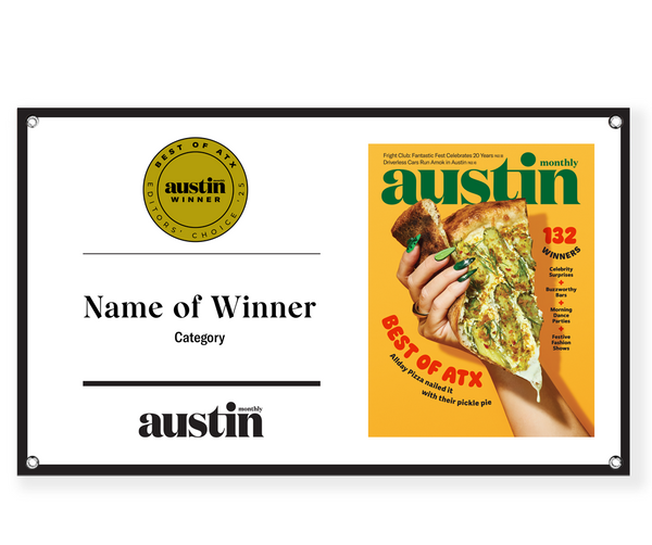 Austin Monthly "Best of ATX" Award Banner
