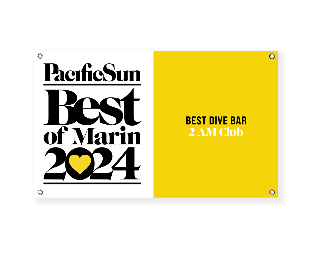 "Pacific Sun: Best of Marin" Award Banner