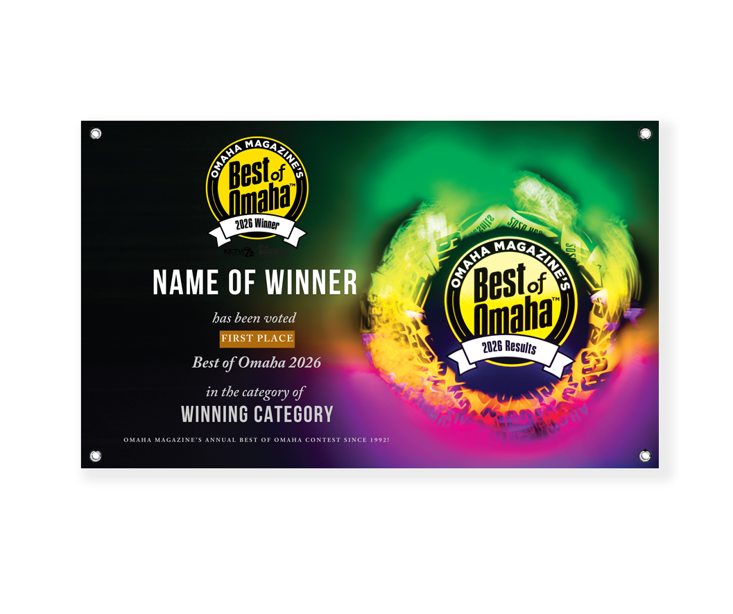 Omaha Magazine's Best of Omaha Award Banner