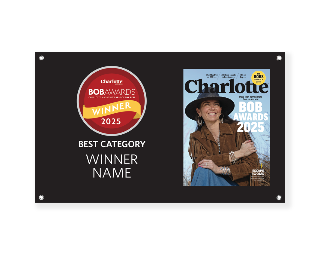 Charlotte Magazine "BOB" Award - Vinyl Banner
