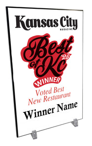 "Best of KC" Award Plaque