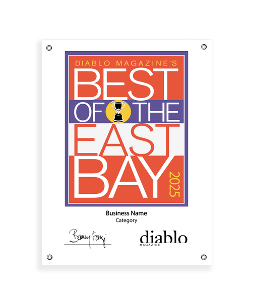 Diablo Magazine "Best of the East Bay" Award - Vinyl Banner