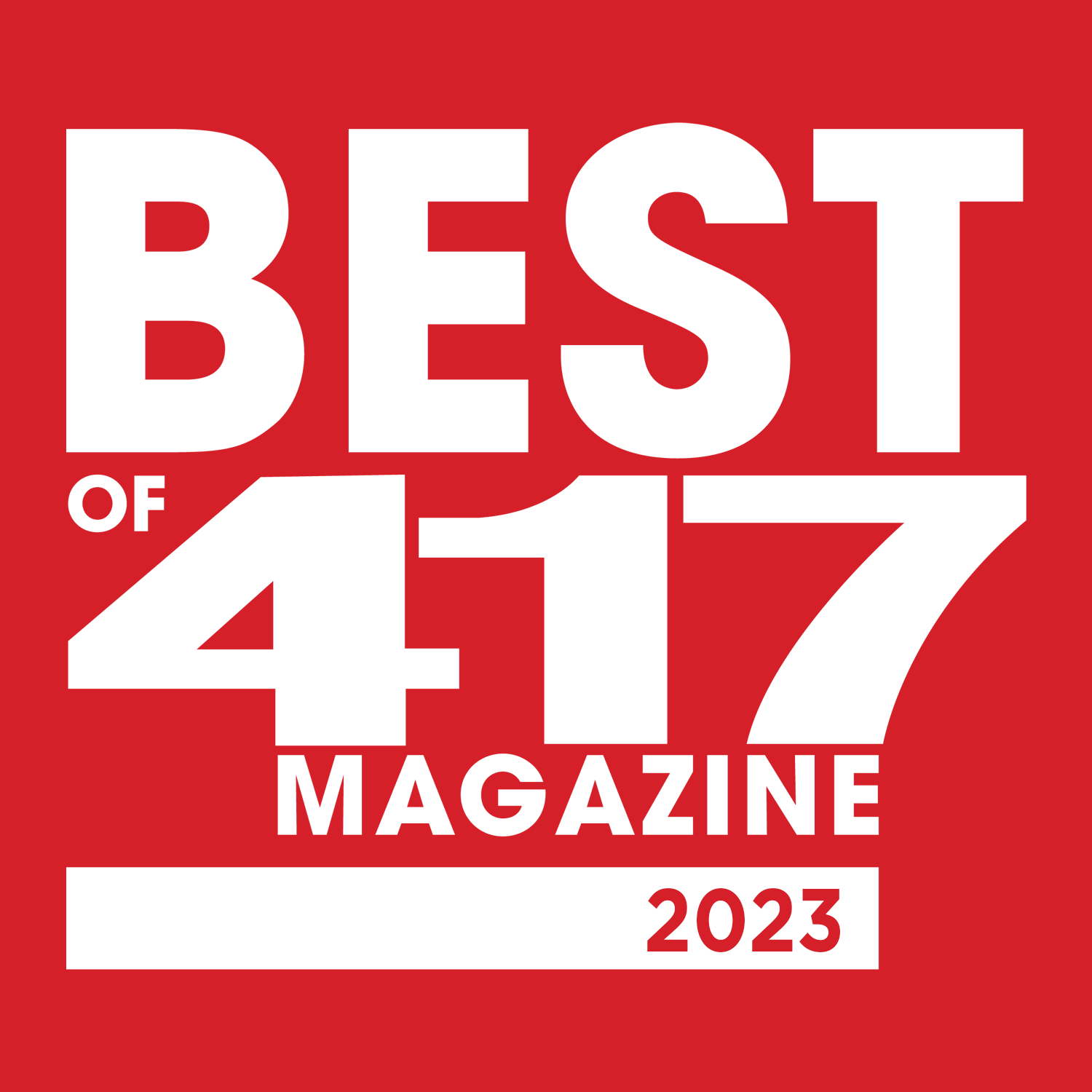 417 Magazine Best of 417 Award - Decal