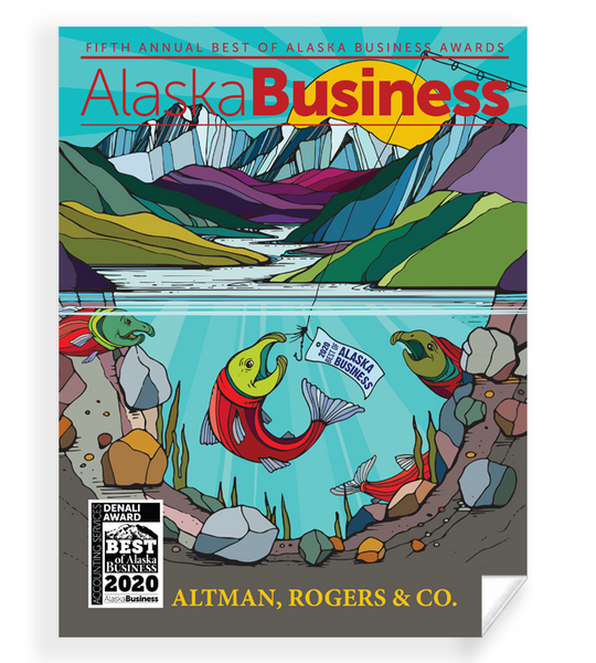 Commemorative Best of Alaska Business Window Cling