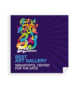 "Bohemian: Best of the North Bay" Award Window Cling