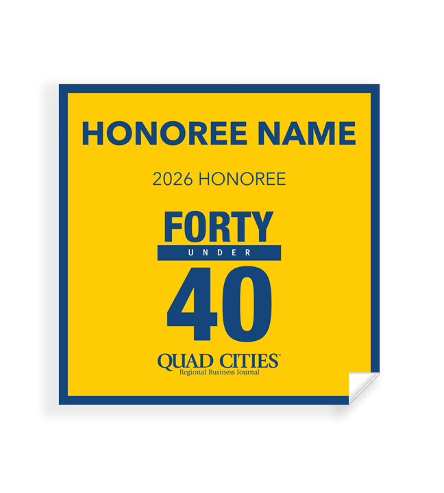 QCBJ - 40 Under 40 - Window Decal