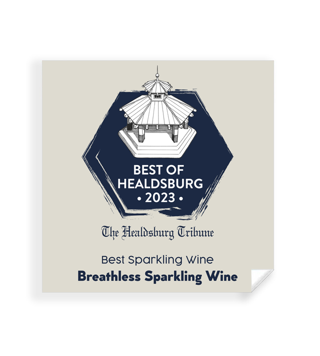 "Best of Healdsburg Tribune" Award Window Cling