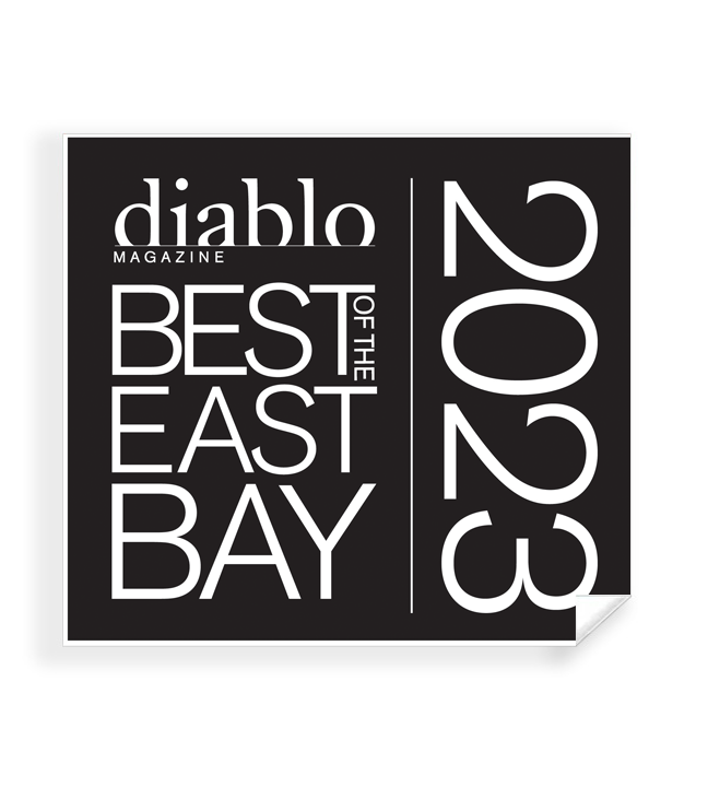 Diablo Magazine  "Best of the East Bay" Award - Window Decals
