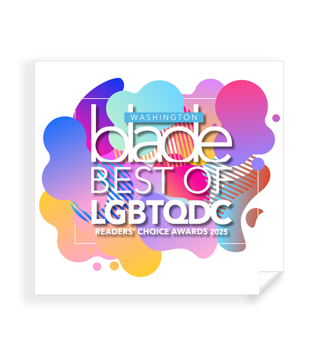 Washington Blade Best of LGBTQ DC Award - Window Decals