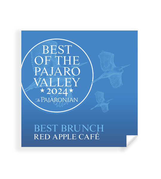 "Best of Pajaro Valley" Award Window Cling