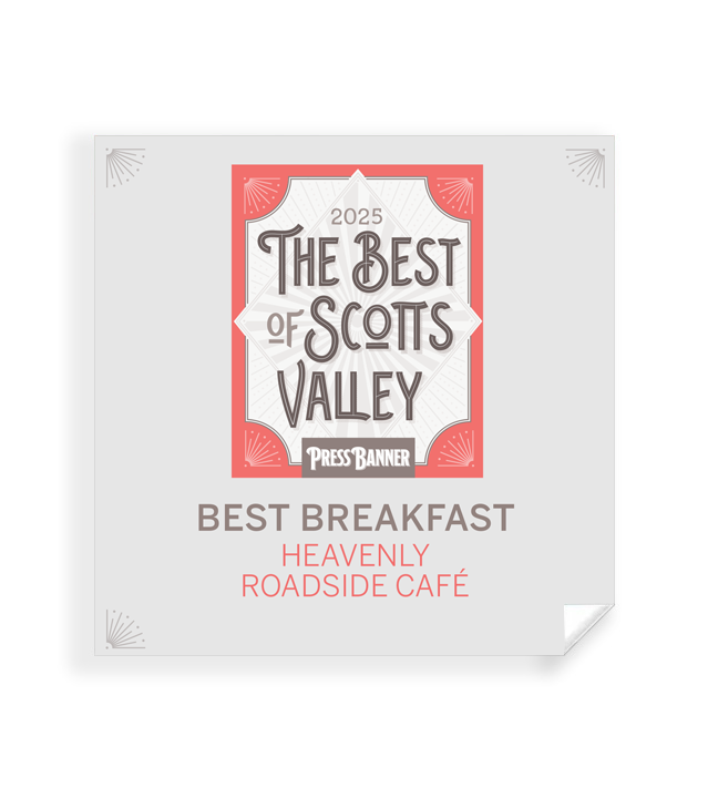 "Best of Scott's Valley" Award Window Cling