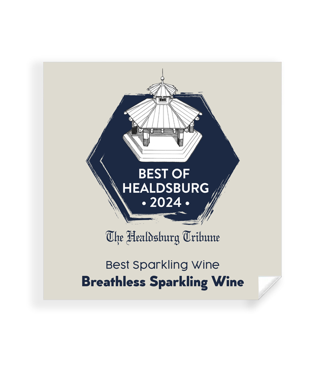 "Best of Healdsburg Tribune" Award Window Cling