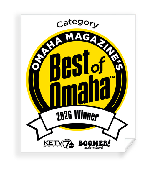 Best of Omaha Award - Large Window Decals