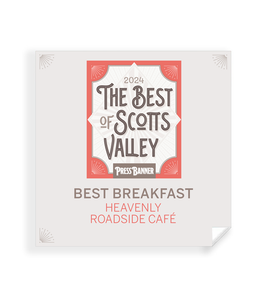 "Best of Scott's Valley" Award Window Cling