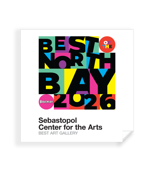 "Bohemian: Best of the North Bay" Award Window Cling