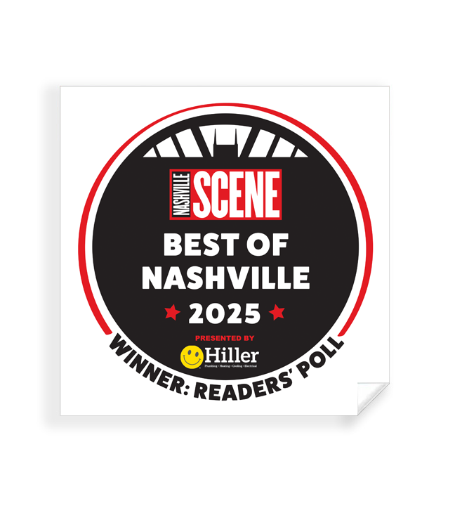 "Best of Nashville" Award - Window Decal