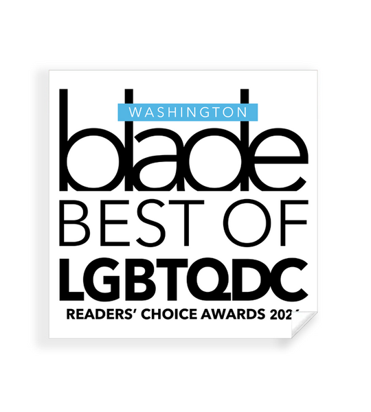 Washington Blade Best of LGBTQ DC Award - Window Decals
