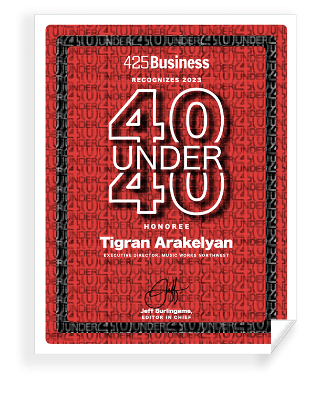 425 Business Magazine 40 Under 40 Awards - Window Clings