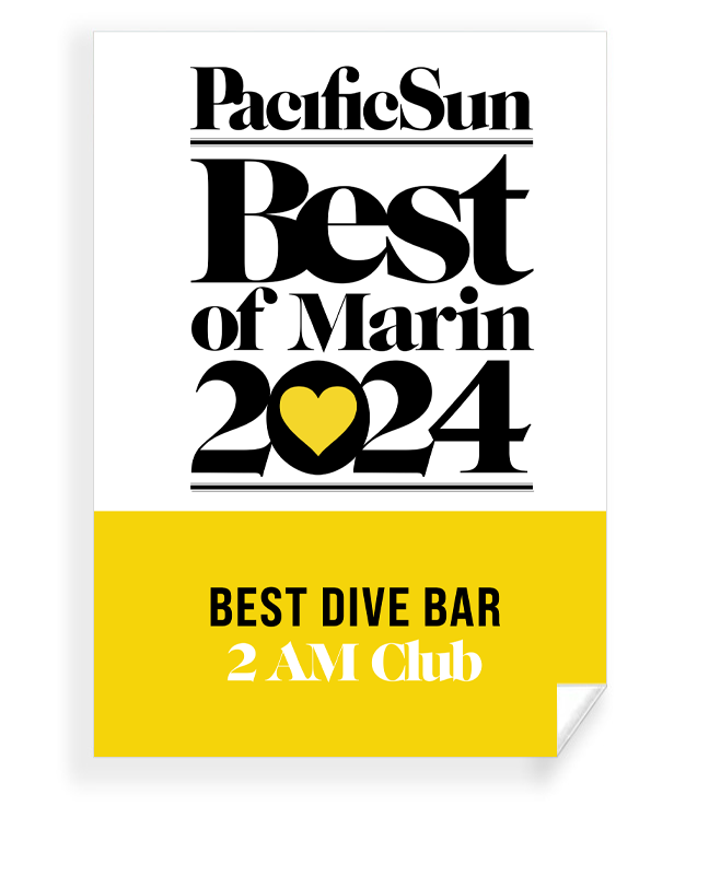 "Pacific Sun: Best of Marin" Award Plaque - Window Clings