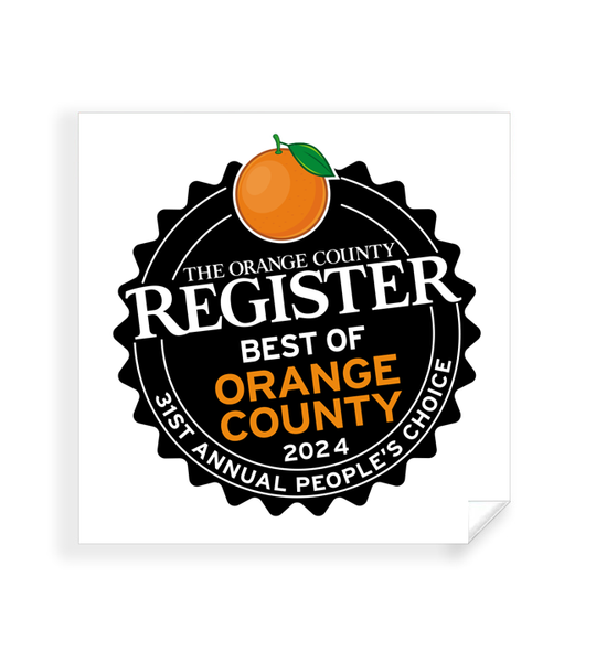 Best Of Orange County Award - Window Cling