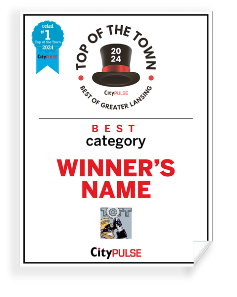 City Pulse: Top of the Town Awards - Window Cling