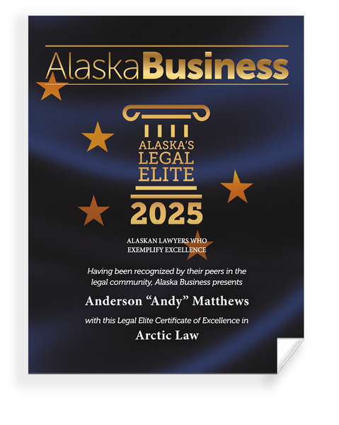 Commemorative Alaska Legal Elite Window Cling