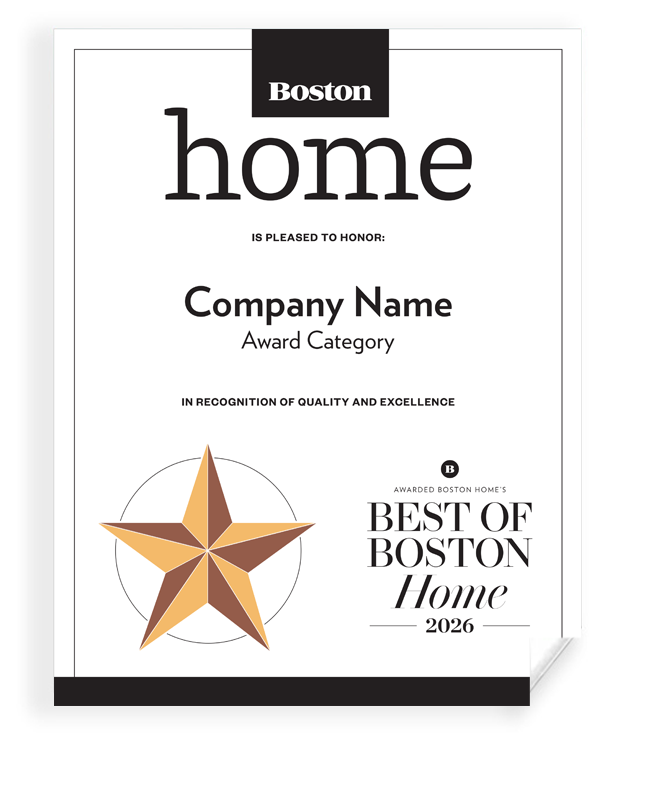 "Best of Boston Home" - Award Print