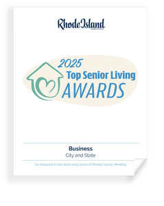 Rhode Island Monthly Top Senior Living Community Award Window Decals