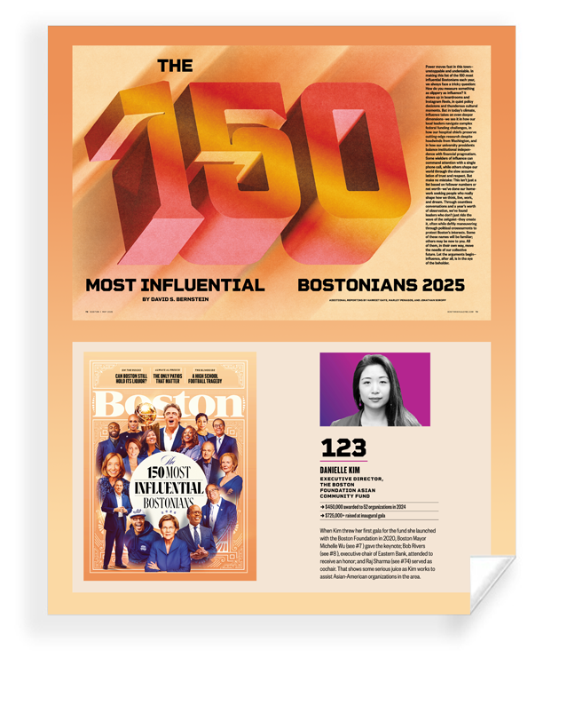 "150 Most Influential Bostonians" Award - Print