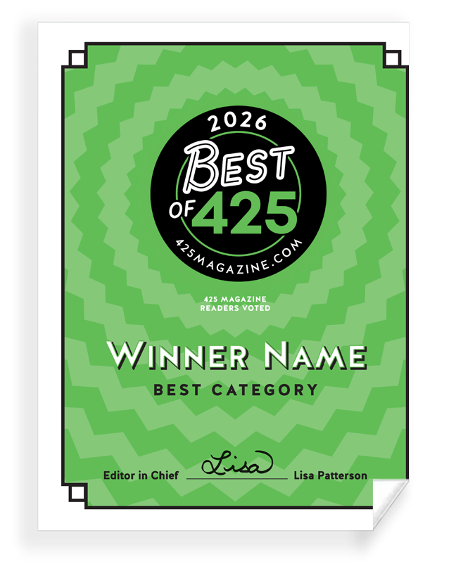 Best of 425 Magazine Awards - Window Clings