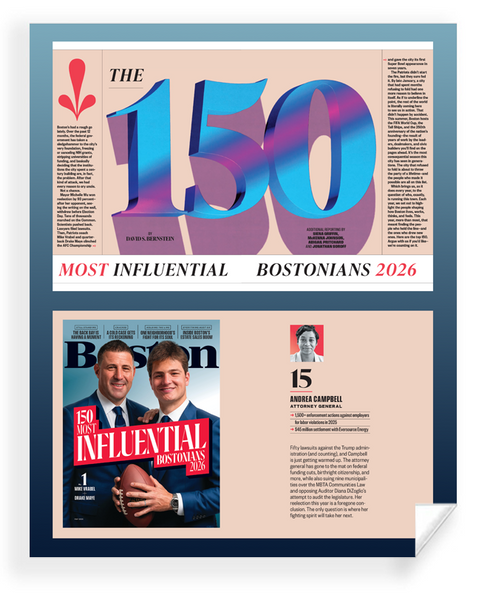 "150 Most Influential Bostonians" Award - Print