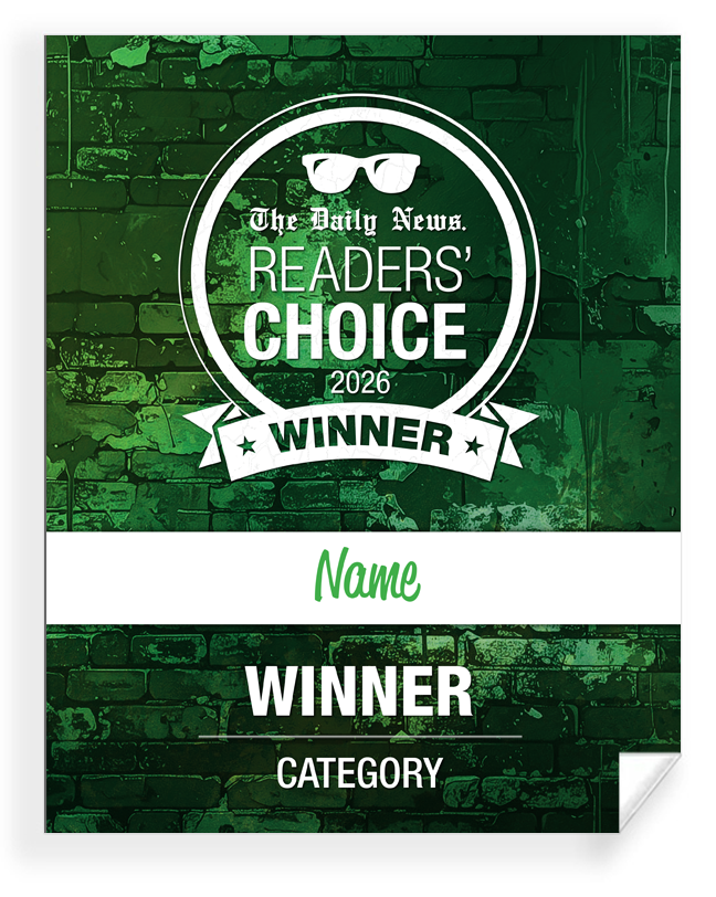 GC The Daily News - Readers' Choice Award - Certificate
