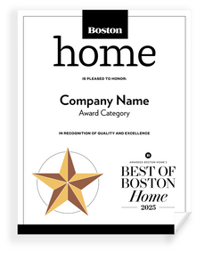 "Best of Boston Home" - Award Print