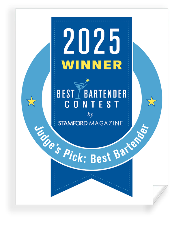 Stamford’s Best Bartender - Transparent Window Decal