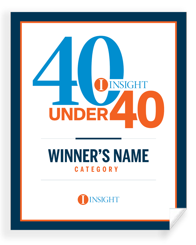INSIGHT - 40 Under 40 - Window Clings