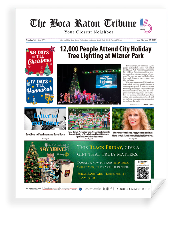 The Boca Raton Tribune - Articles - Archival Reprint