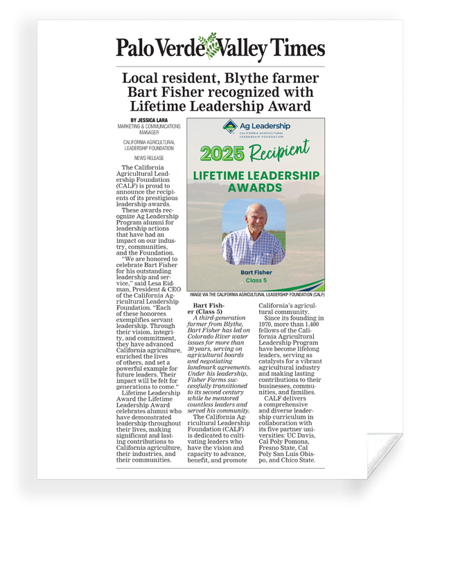 Palo Verde Valley Times Articles - Reprint