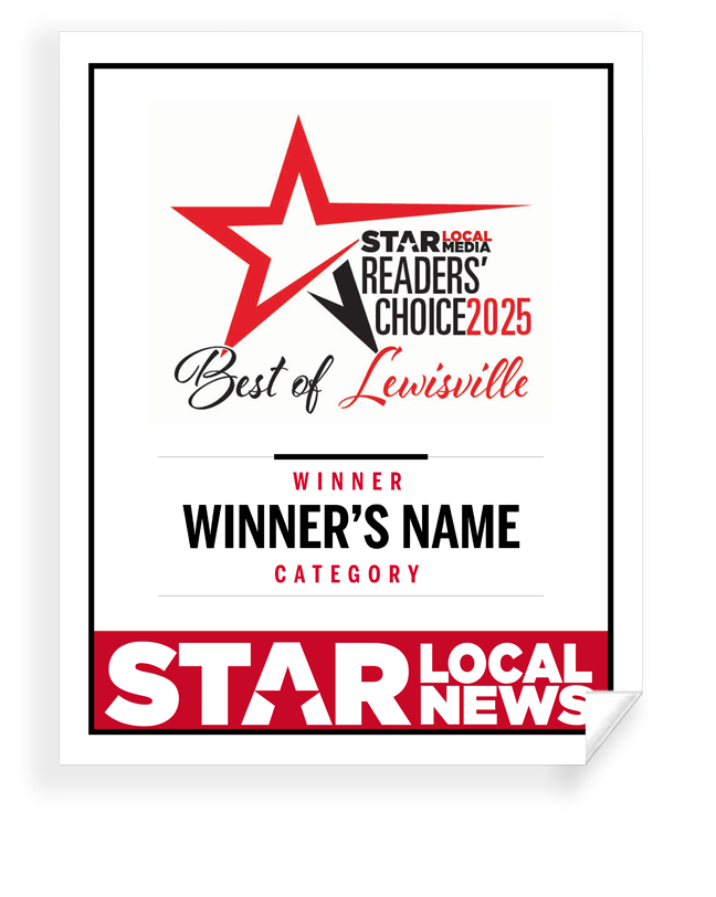 Star Local Media - Best of Lewisville - Window Cling