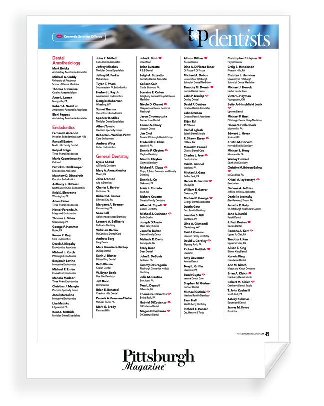 Pittsburgh Magazine - Top Awards - Frameable Archival Print