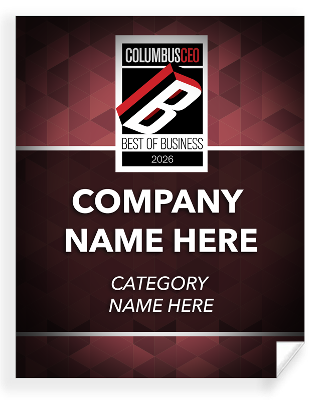 Columbus CEO - Best of Business Awards - Certificate
