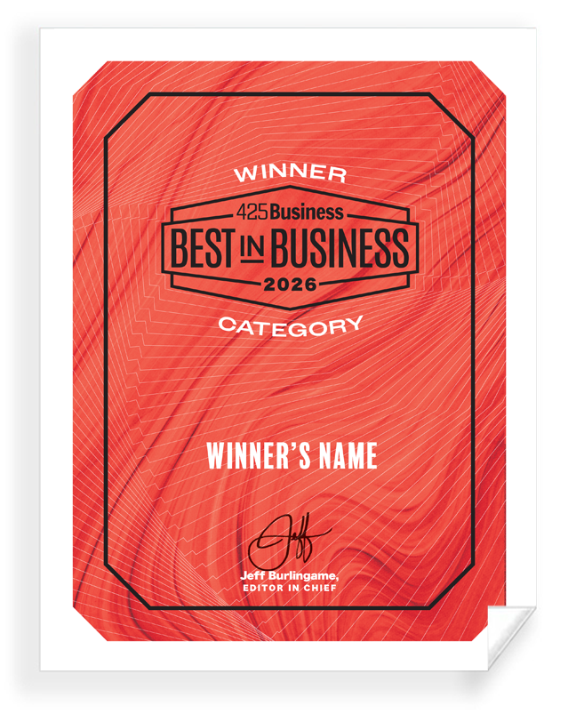425 Business Magazine Best in Business Awards - Window Clings